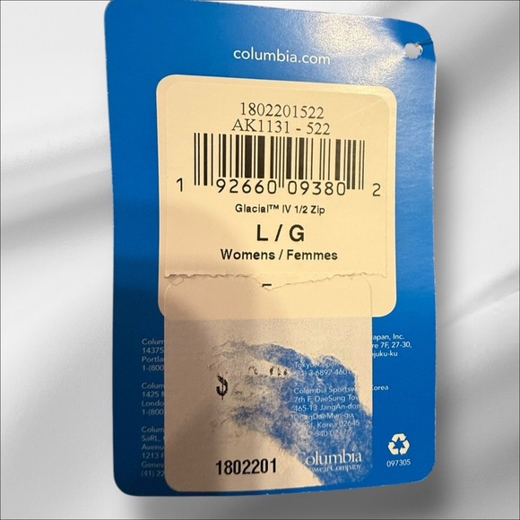 NWT Women’s Columbia 1/4 zip fleece pullover size L - Picture 5 of 5